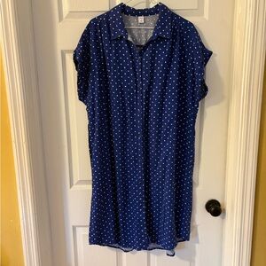 Old Navy Blue Polka Dot Dress